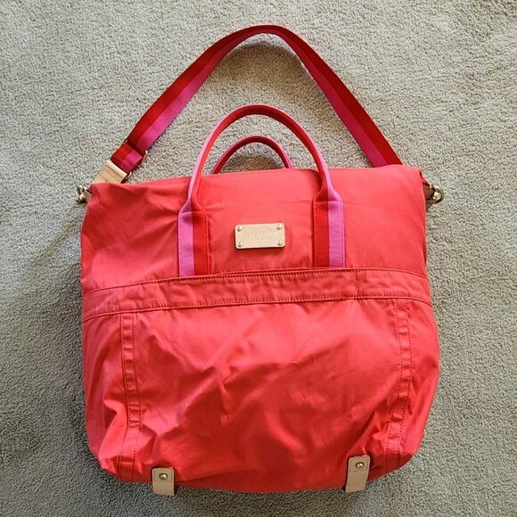 Kate Spade nylon/canvas/leather travel cross body bag - Picture 2 of 16